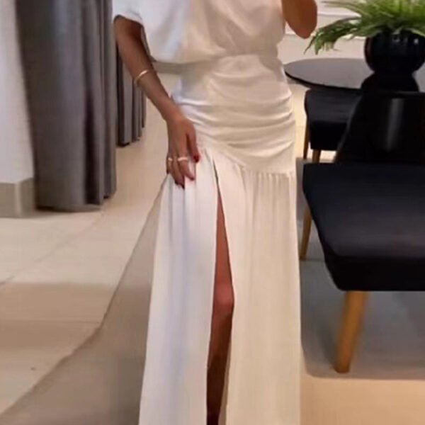 Sexy Formal Solid High Opening Off the Shoulder Dresses(3 Colors)