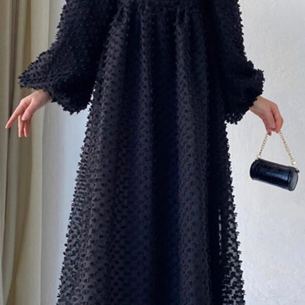 Elegant Solid Patchwork O Neck A Line Dresses