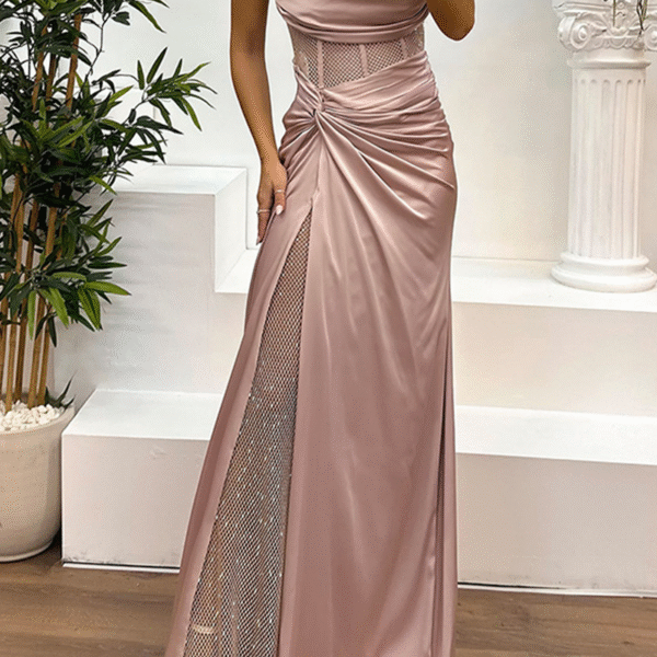 Sexy Prom Ruched Sequined Strapless Evening Dresses(5 Colors)