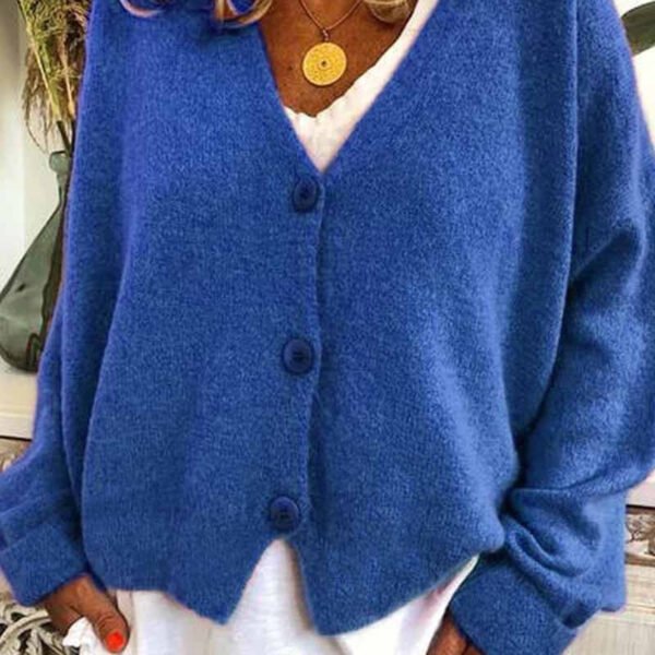 Casual Loose Knitted Cardigan ( 6 Color )